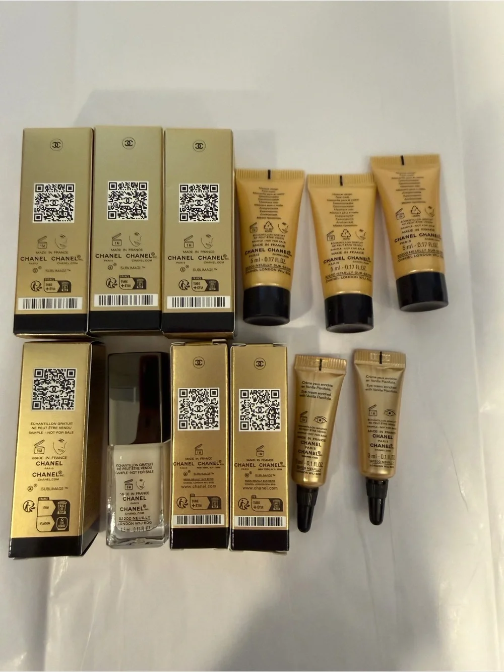 Chanel Sublimage Deluxe Sample Bundle Le Sérum Eye Cream Mask 6 Pc NIB